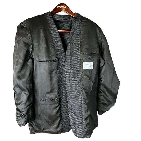 Pronto Uomo Houndstooth Lambswool Sport Coat Career Jacket 40R - Picture 5 of 7